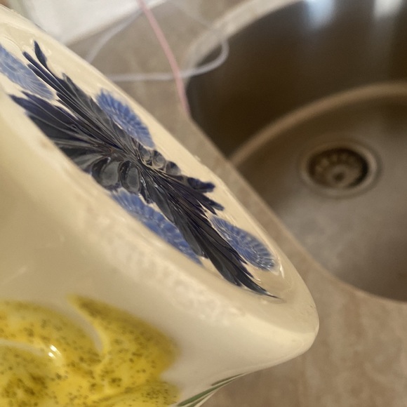 5/$20 Handcrafted Vintage Floral Ceramic Pitcher - Picture 5 of 6